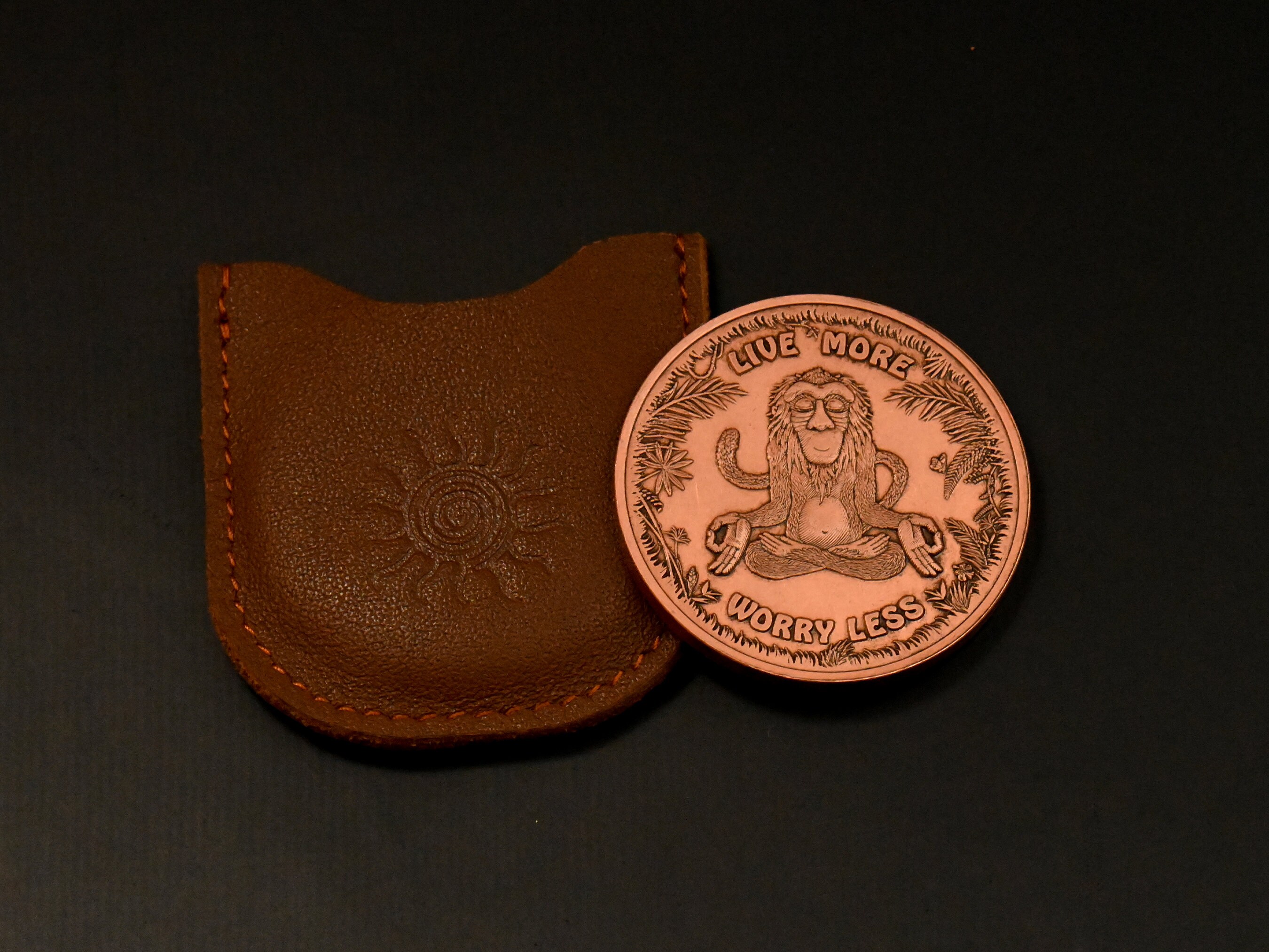 Coin Sleeve Leather Coin Sleeve Coin Holder Coin Slip Etsy