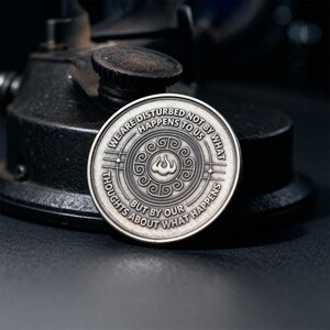 Seneca Coin | Stoicism | Stoic Philosophy | Daily Stoic Reminder | Stoic mindset | Stoic Store | Seneca | Stoic Quotes | Motivation Coin image 12