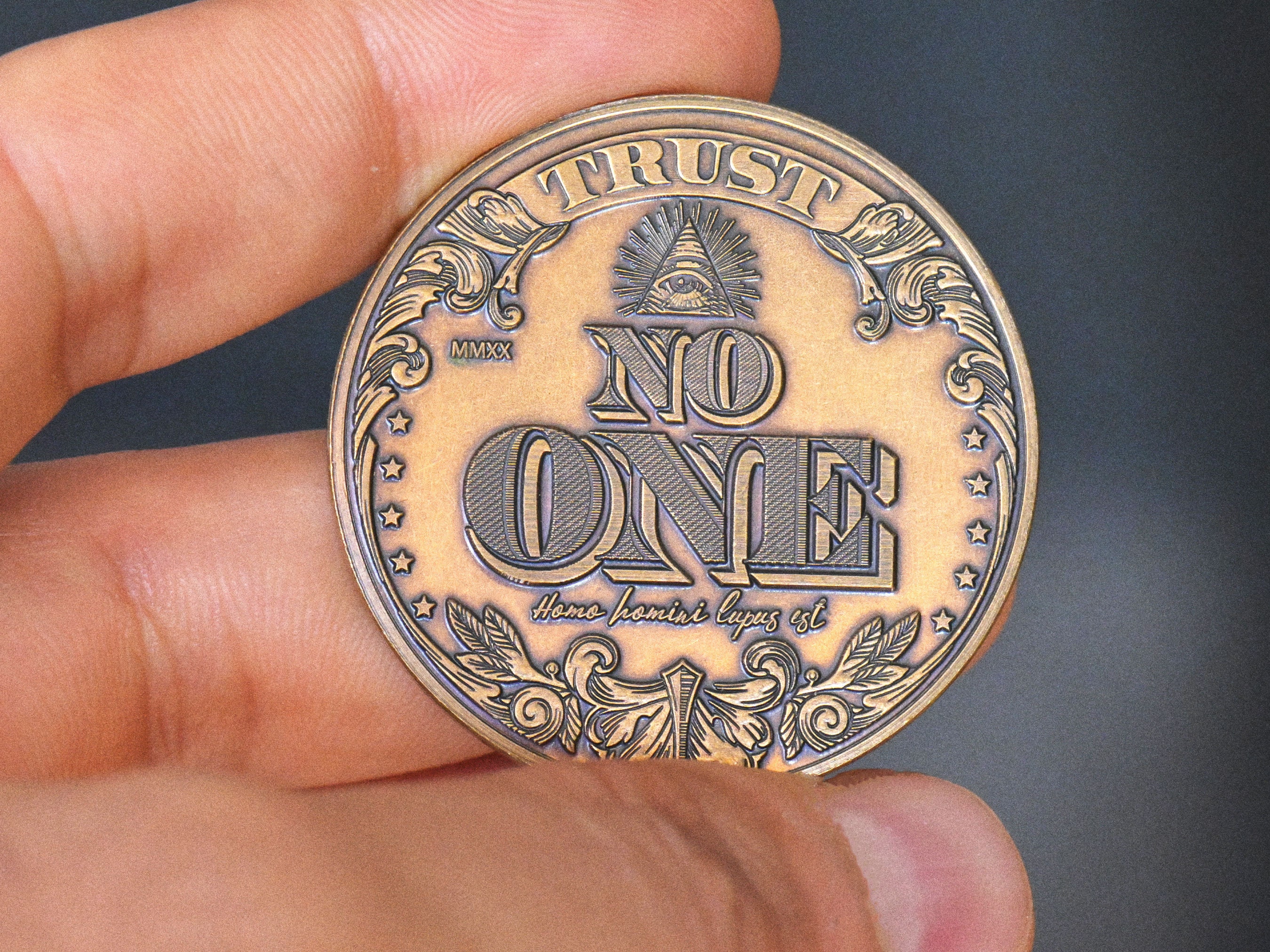 Badass Coin | Trust No One Coin | Reminder Coin | American Dollar