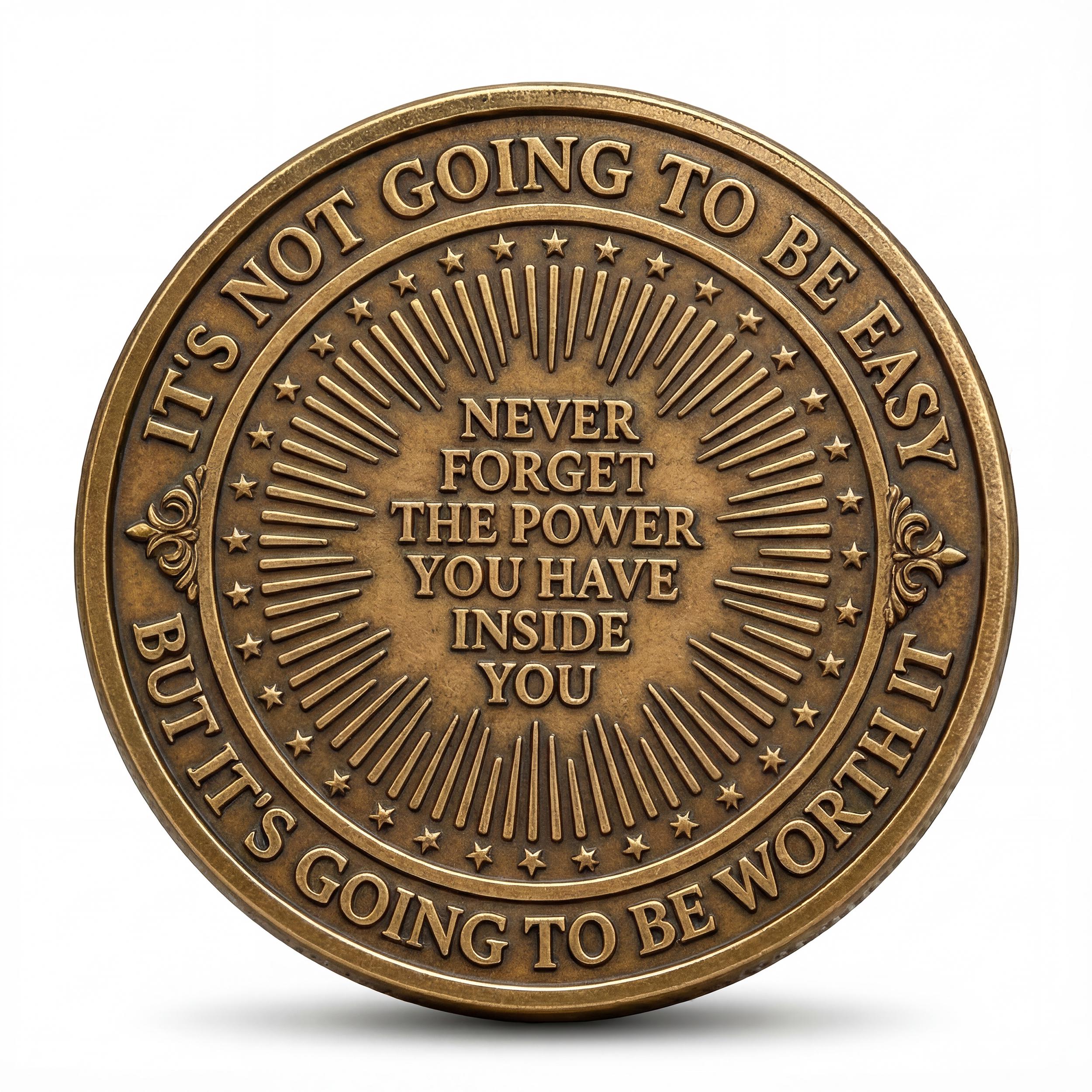 Addiction Coin | EDC Reminder Coins | Recovery Coin Medallion ...