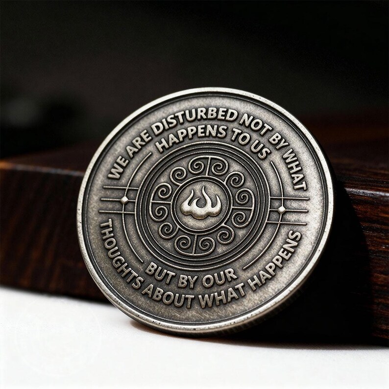 Seneca Coin | Stoicism | Stoic Philosophy | Daily Stoic Reminder | Stoic mindset | Stoic Store | Seneca | Stoic Quotes | Motivation Coin image 10