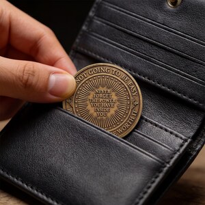 Addiction Coin | EDC Reminder Coins | Recovery Coin Medallion | Serenity Gift | Sobriety Gift | Narcotics Anonymous Gift | Recovery Token image 5