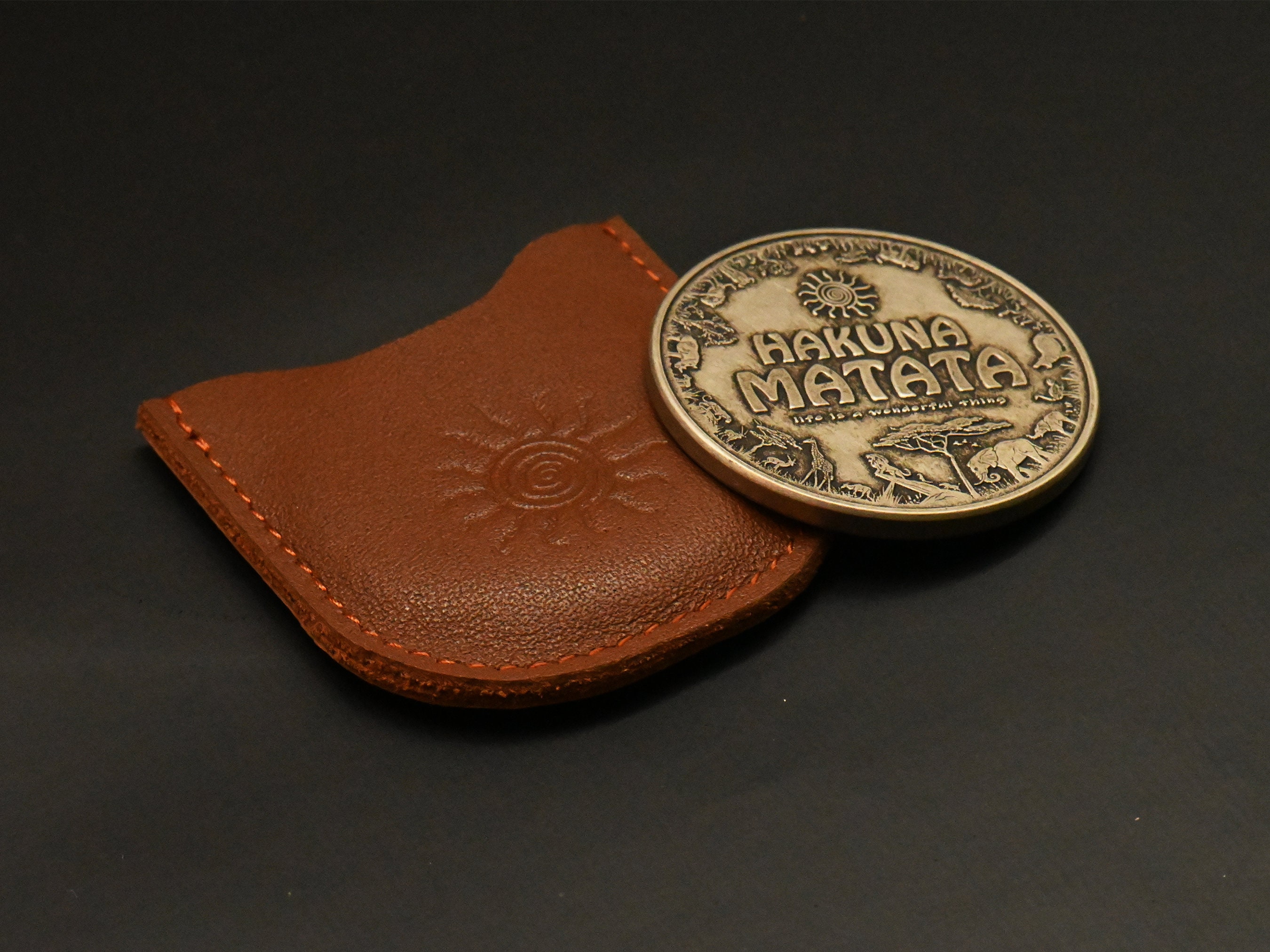 Coin Sleeve Leather Coin Sleeve Coin Holder Coin Slip Etsy