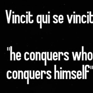 Vincit Qui Se Vincit Coin UPGRADED Latin Motivational Life Quote EDC Reminder Coins Stoic Unique Gift Everyday Carry Challenge Coin image 6