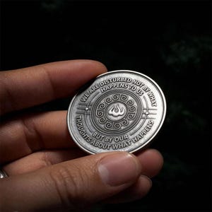 Seneca Coin | Stoicism | Stoic Philosophy | Daily Stoic Reminder | Stoic mindset | Stoic Store | Seneca | Stoic Quotes | Motivation Coin image 4