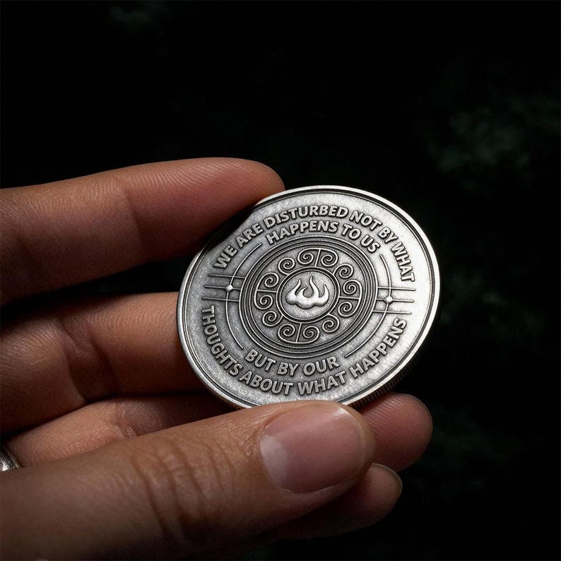 Seneca Coin | Stoicism | Stoic Philosophy | Daily Stoic Reminder | Stoic mindset | Stoic Store | Seneca | Stoic Quotes | Motivation Coin image 4