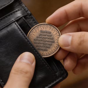 Marcus Aurelius Medallion by EDC Reminder Coins | Daily stoic philosophy - your life depends upon the quality of your thoughts image 6