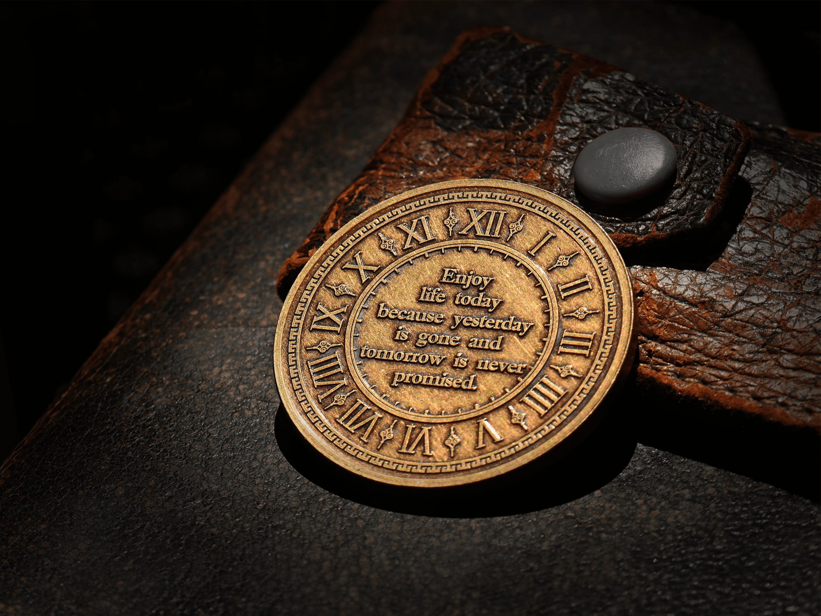 Carpe Diem Coin Daily Stoic Coin Memento Mori Bronze Etsy Australia