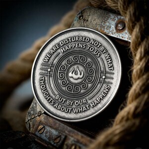 Seneca Coin | Stoicism | Stoic Philosophy | Daily Stoic Reminder | Stoic mindset | Stoic Store | Seneca | Stoic Quotes | Motivation Coin image 2