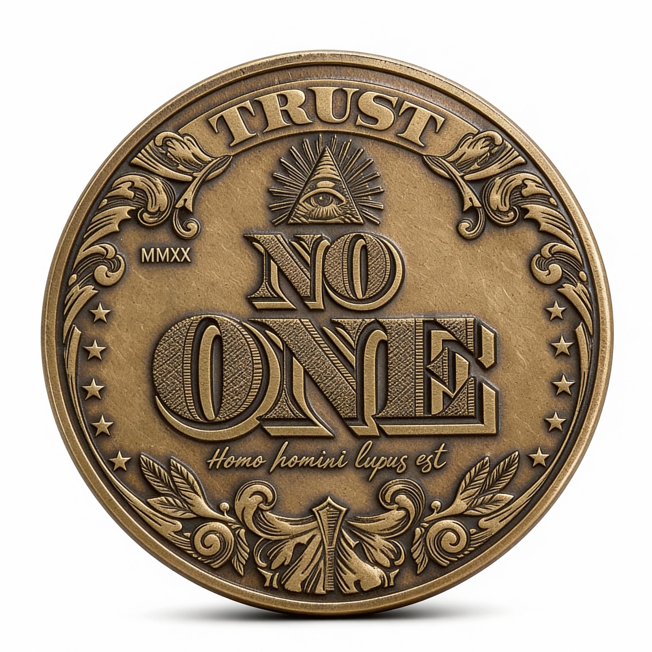 Badass Coin | Trust No One Coin | Reminder Coin | American Dollar