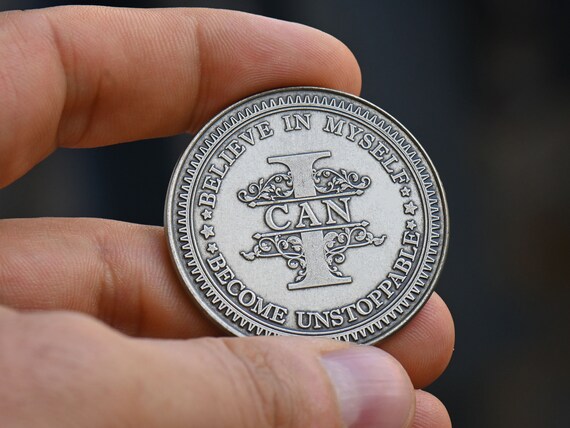 I Can Coin Inspirational Motivational Quote Token Coins - Etsy