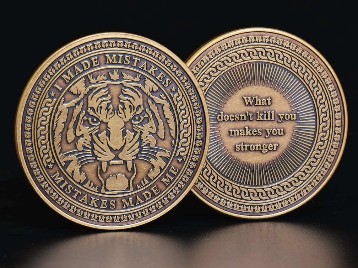 Wise Quotes Coin Reminder Coin Every Day Carry EDC Coin Etsy