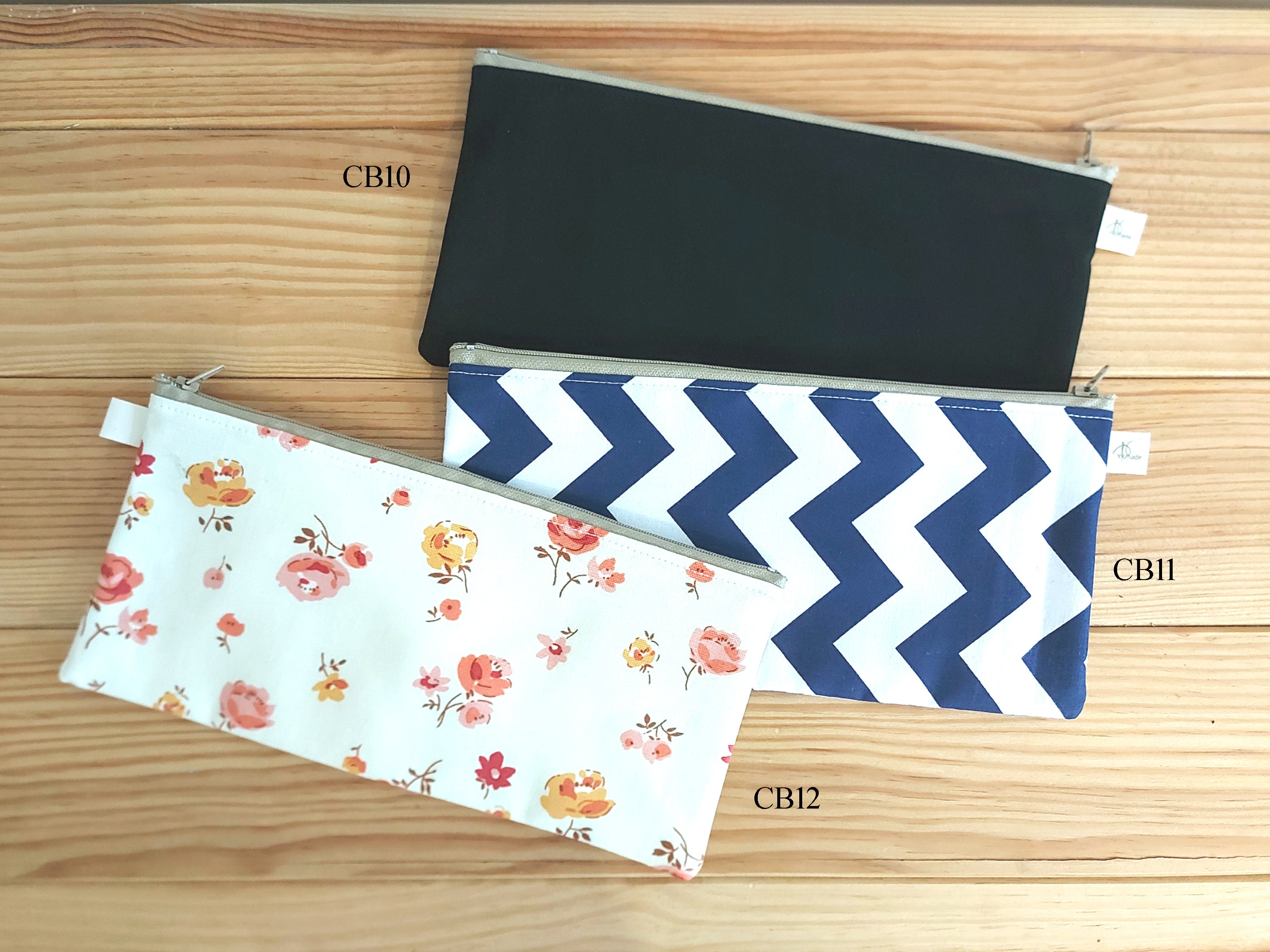 Checkbook Pouch: Cheque Book Holder, Handmade Cotton Long Zip Wallet ...