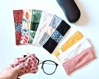 Toallitas de limpieza para gafas: paños para limpiar gafas, toallitas de algodón de bambú Oeko-Tex.