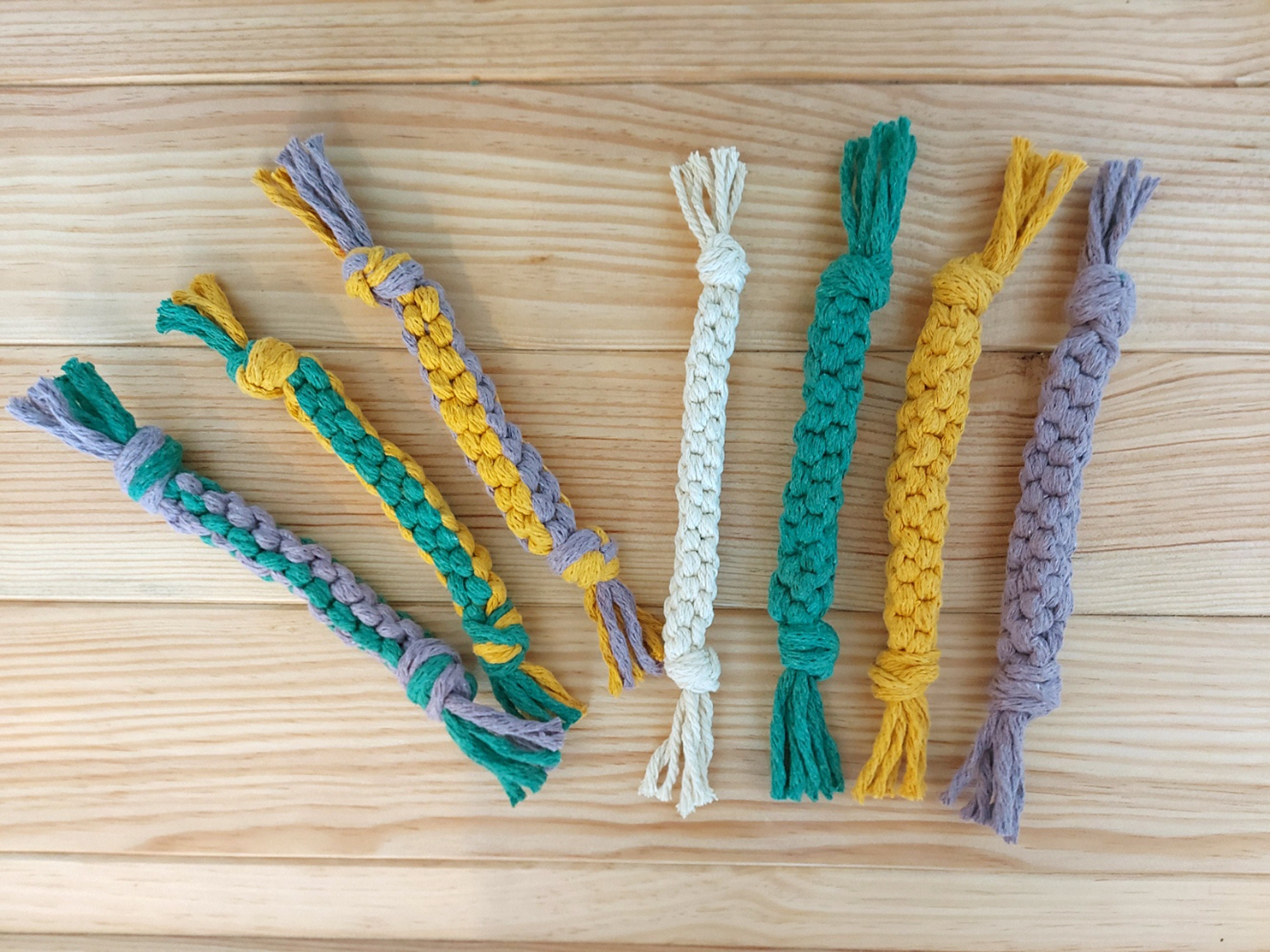 Chien Toy Petit Chien Chiot Moyen Fait à La Main Coton Tiret Pour Chiens Corde Mâcher Un Fil de Coto