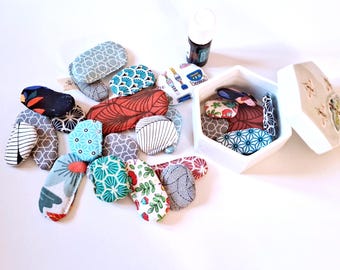 3 x Essential oil Diffuser / Cotton fabric oil diffuser,  Drawer Fresheners,  home fragrance, felt diffuser pebbles, room air freshener