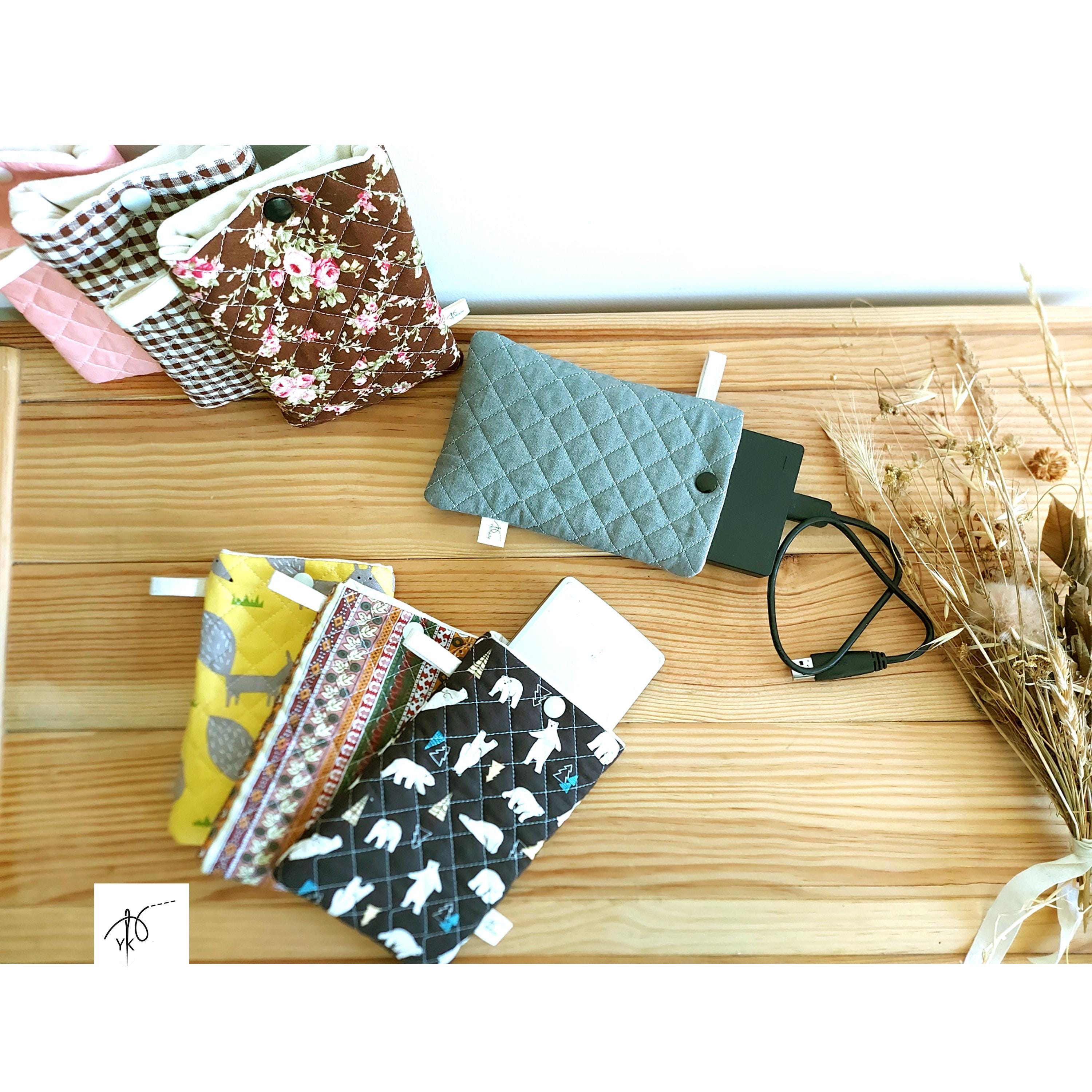 Support de disque dur, étui pour disque dur, protecteur de disque dur en coton matelassé fait main, étui technique rembourré, étui pour disque dur, YK