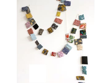 Handmade Cotton Fabric Garland: Colorful Room Decor, 2m Bunting