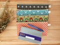 Handmade Cotton Checkbook Pouch, Long Zip Wallet, Checkbook Holder & Cheque Book Protector