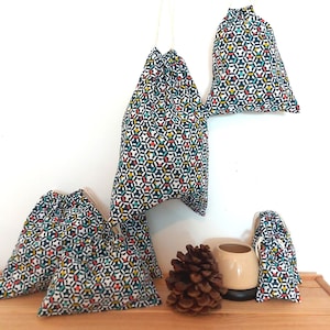 Sac cadeau, pochon à cordon, sac en coton, sac à main, sacs à cordon, sac à jouets, sac alimentaire pyjama, sac cadeau réutilisable, emballage cadeau, sac cadeau