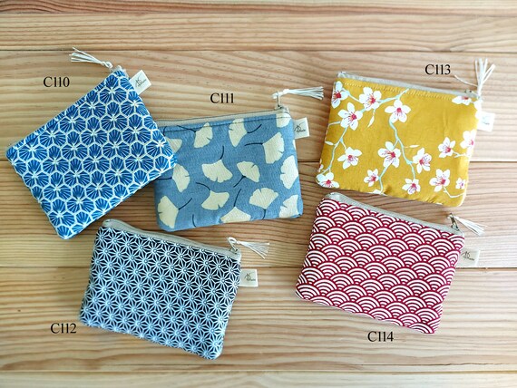 Porte Monnaie Cotton coin purse Handmade cotton patchwork Credit Card holder purse mini pouch small coin purse YKmade