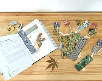 Bookmark, cotton bookmark, handmade bookmark, unique bookmark, floral bookmark, cotton fabric bookmark, gift for readers, gift for teacher