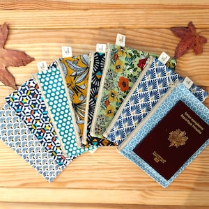 Passport holder, passport pouch, cotton zip pouch, cotton passport purse, passport protection pouch, floral passport holder, passport cover