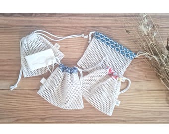 Handgemachte Seifentasche aus Bio-Baumwolle: Umweltfreundlicher Netzbeutel