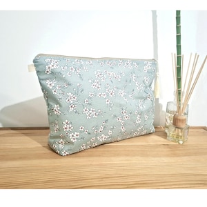 Très grande trousse de toilette, sac de voyage, sac XL, sac de week-end, sac de fleurs de cerisier, sac à langer, sac d'hôpital, grande pochette fleurie, grande sacoche à fermeture éclair
