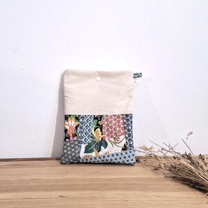Pochette pour livre, pochette pour livre patchwork, pochette pour livre faite main, pochette pour livre, porte-livre rembourré, pochette pour livre de protection de livre, pochette pour livre en coton
