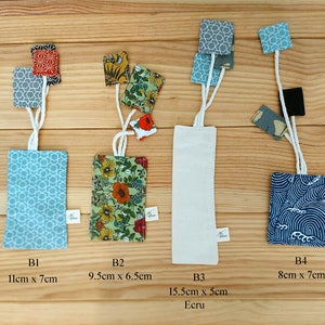 Bookmark, cotton bookmark, handmade bookmark, unique bookmark, floral bookmark, cotton fabric bookmark, gift for readers, gift for teacher image 3
