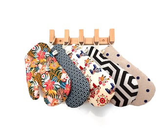 Manopla de horno, Gants de four, Guantes de horno estampado japonés lunares, estampado geométrico Regalo para mamá Guantes de cocina, agarradera, guantes para hornear