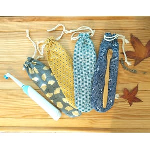 Pochette pour brosse à dents, porte-brosse à dents, étui pour brosse à dents, pochette pour brosse à dents en coton, pochette en paille, pochette à couverts, pochette de voyage, pochette pour dentifrice