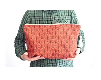 Extra Large toiletry bag, Handmade Cotton pouch, XL cosmetic bag, modern pouch, big cosmetic pouch, diaper pouch, weekend bag