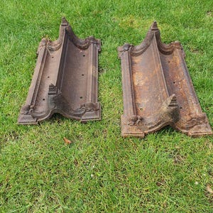 Pair of 19th-century country house large cast iron boot scrapers