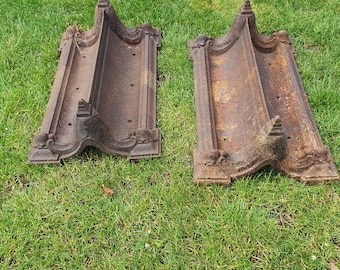 Pair of 19th-century country house large cast iron boot scrapers