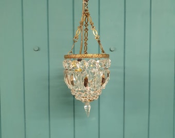 Prism bag chandelier antique 6"