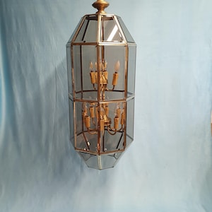 Mid 20th century large octagon hall lantern 16&quot;