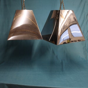 Pair of mid 20th century chrome shades