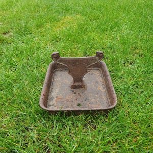 Late 19th century cast-iron boot scraper