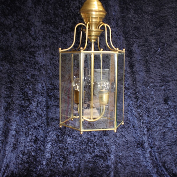 Lampa wejściowa sześciokątna z początku XX wieku