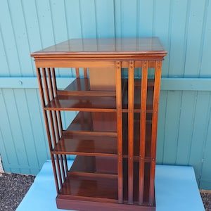 Antique Revolving Bookcase - Etsy