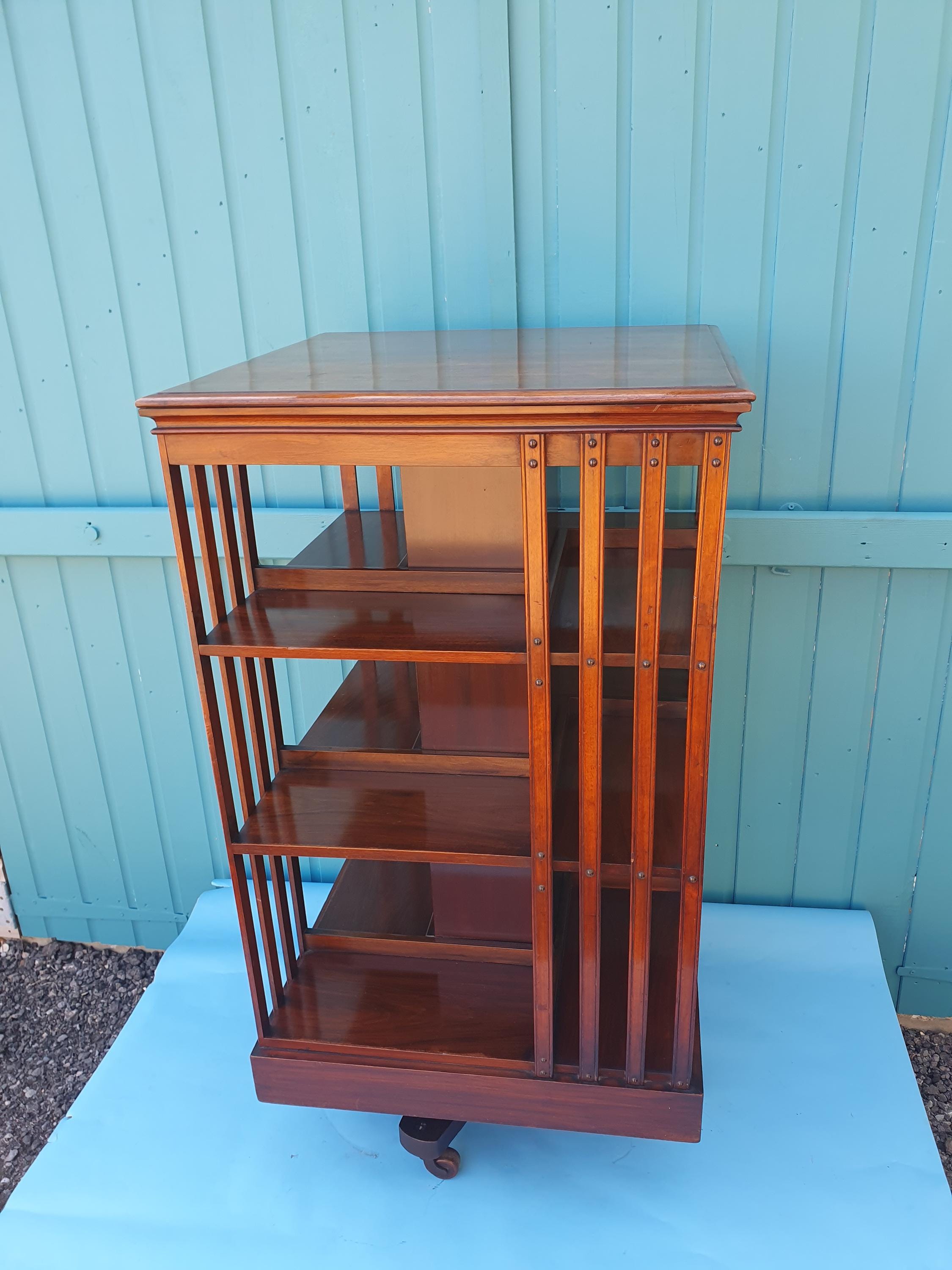 Antique Revolving Bookcase - Etsy