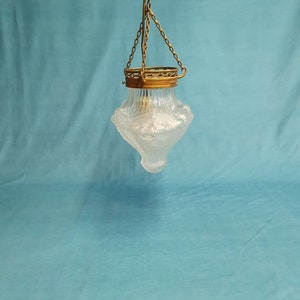 Early 20th century super quality glass pendant