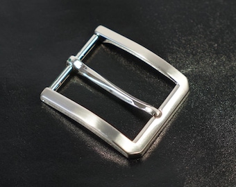 Matte Black Belt Buckle: 35mm Minimalist Zinc Alloy, Italian Made - Etsy