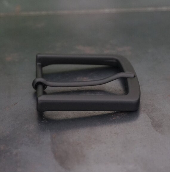 Matte Black Belt Buckle: 35mm Minimalist Zinc Alloy, Italian Made - Etsy