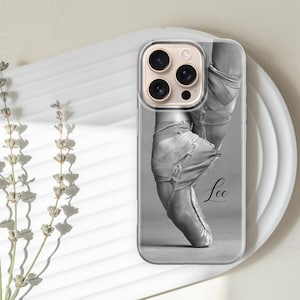 Custodia per telefono da balletto personalizzata con ballerina per iPhone 16 15 14 13 12 Pro 11 XR 8, Samsung S24 S25 S23 S22 A35 A55 A54 A56 Pixel 9
