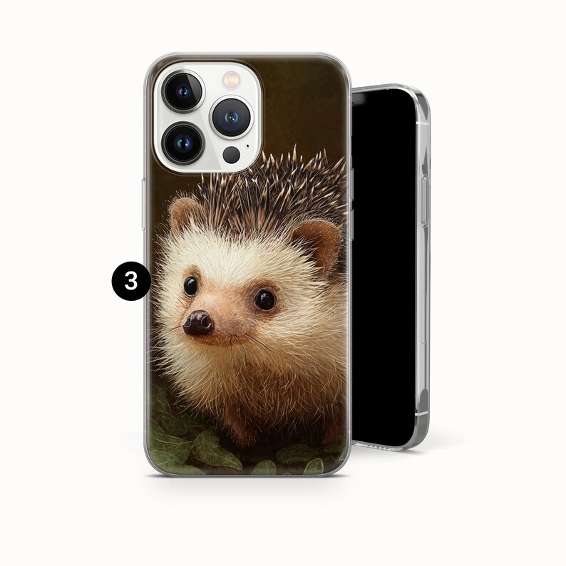 Süße Igel Handyhülle Tier Cover für iPhone 17 Pro max 16e 15 plus 14 13 12 mini 11 XR 8, Samsung S25 S24 Fe A16 A56 A17, Pixel 10 pro 3