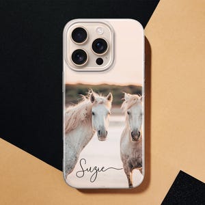 Funda personalizada para teléfono para amantes de los caballos, funda con nombre personalizado para iPhone, Samsung, Pixel imagen 18
