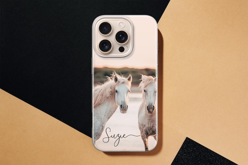 Funda personalizada para teléfono para amantes de los caballos, funda con nombre personalizado para iPhone, Samsung, Pixel imagen 18